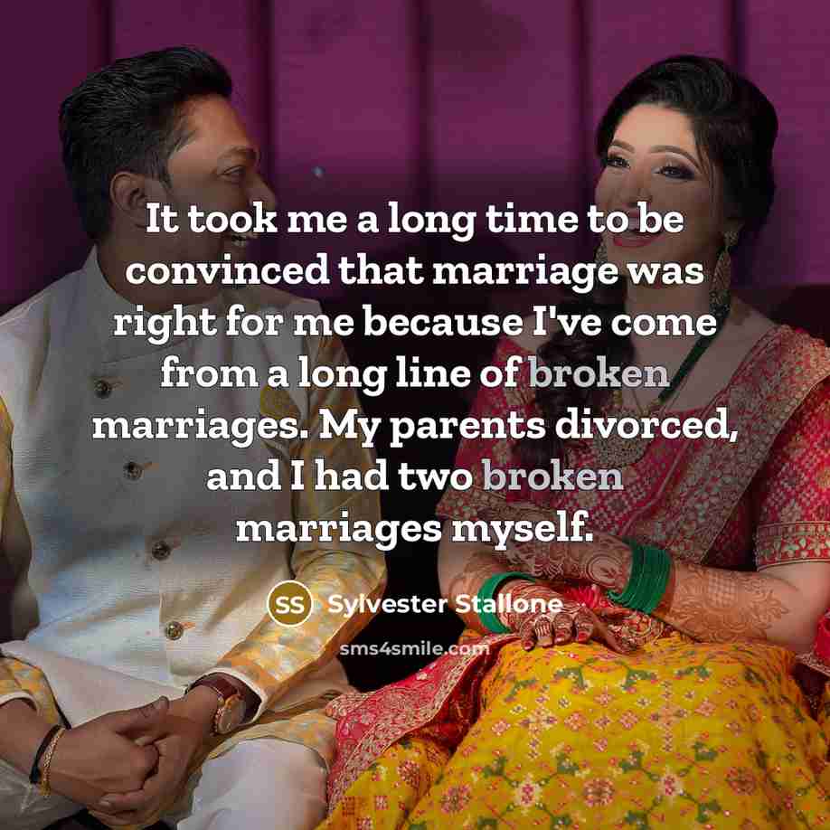 “It took me a long time to be convinced that…” quote by Sylvester Stallone