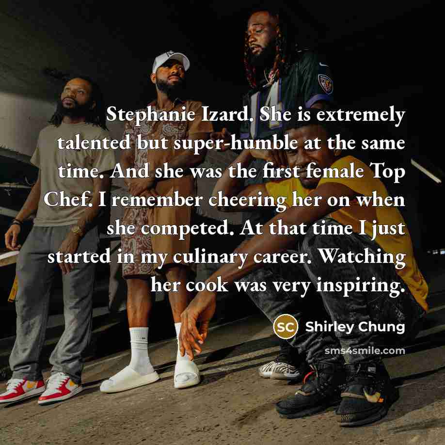 “Stephanie Izard. She is extremely talented but super-humble at the…” quote by Shirley Chung