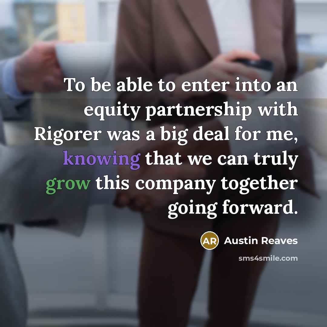 “To be able to enter into an equity partnership with…” quote by Austin Reaves