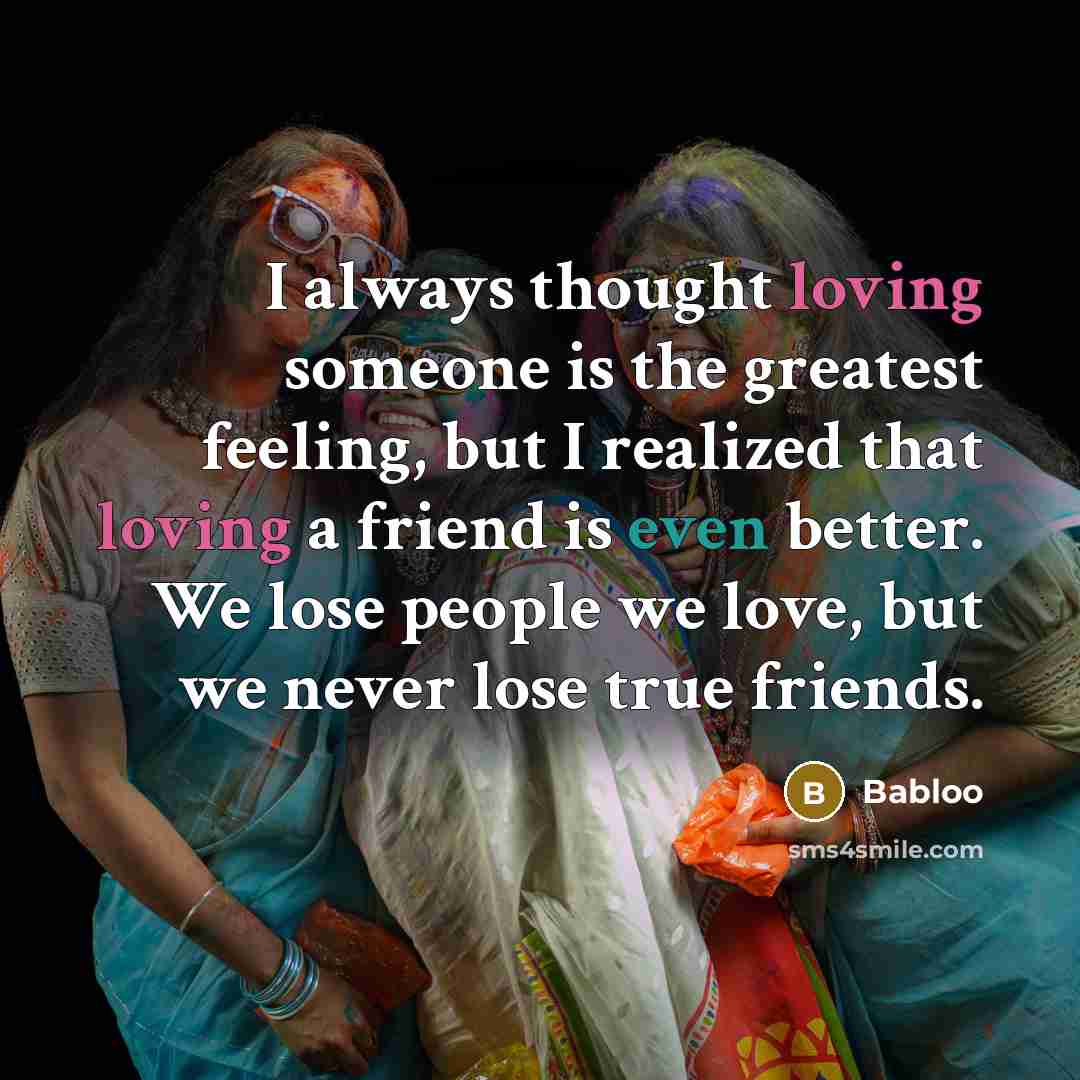 “I always thought loving someone is the greatest feeling, but…” quote by Babloo