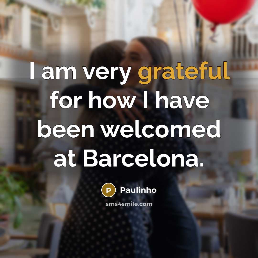 “I am very grateful for how I have been welcomed…” quote by Paulinho