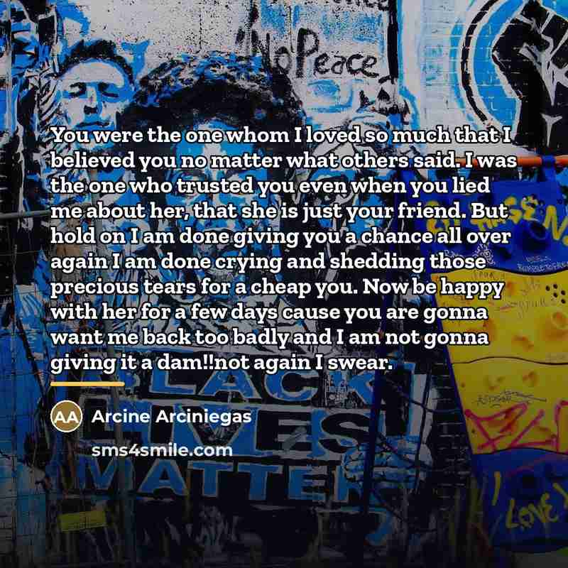 “You were the one whom I loved so much that…” quote by Arcine Arciniegas