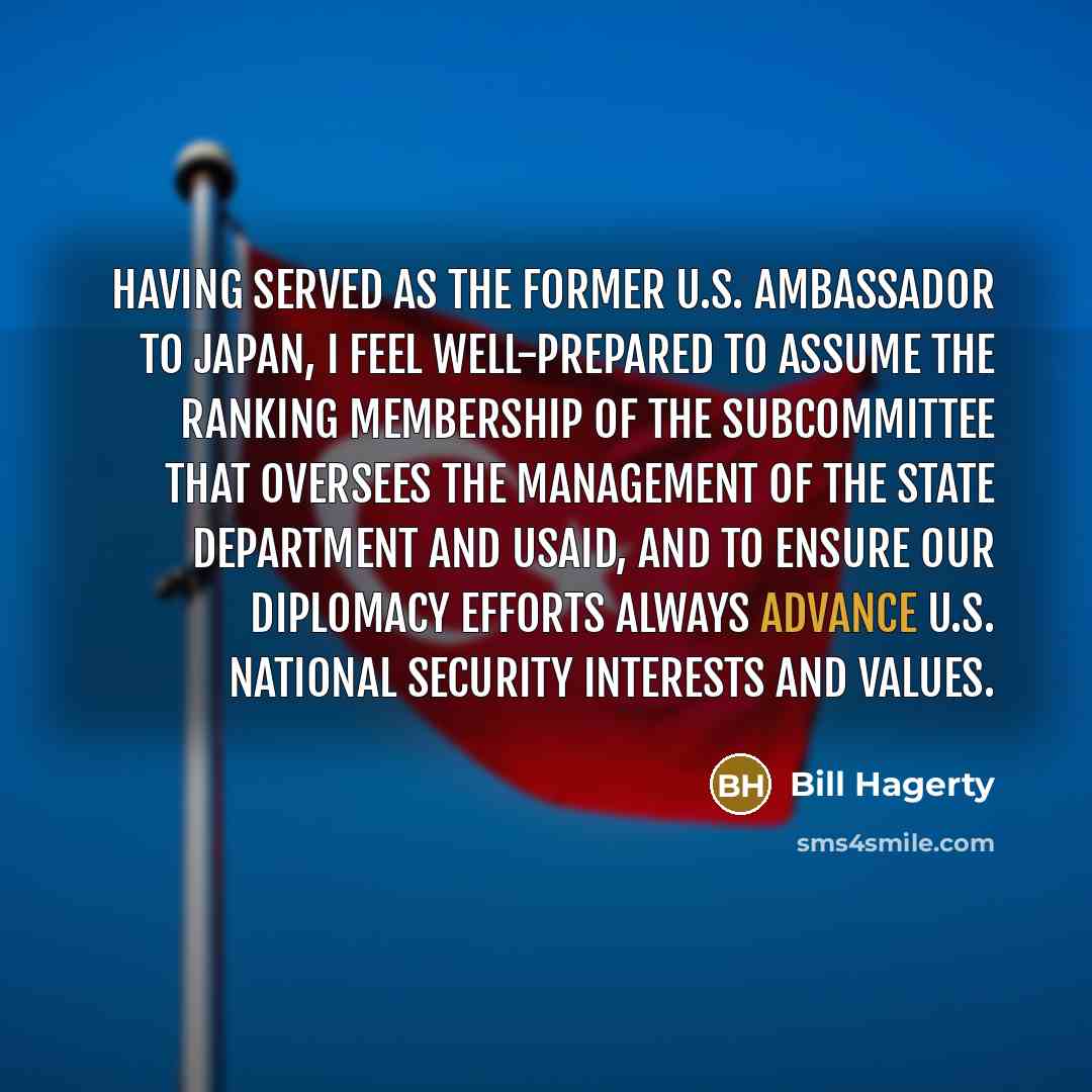 “Having served as the former U.S. Ambassador to Japan, I…” quote by Bill Hagerty