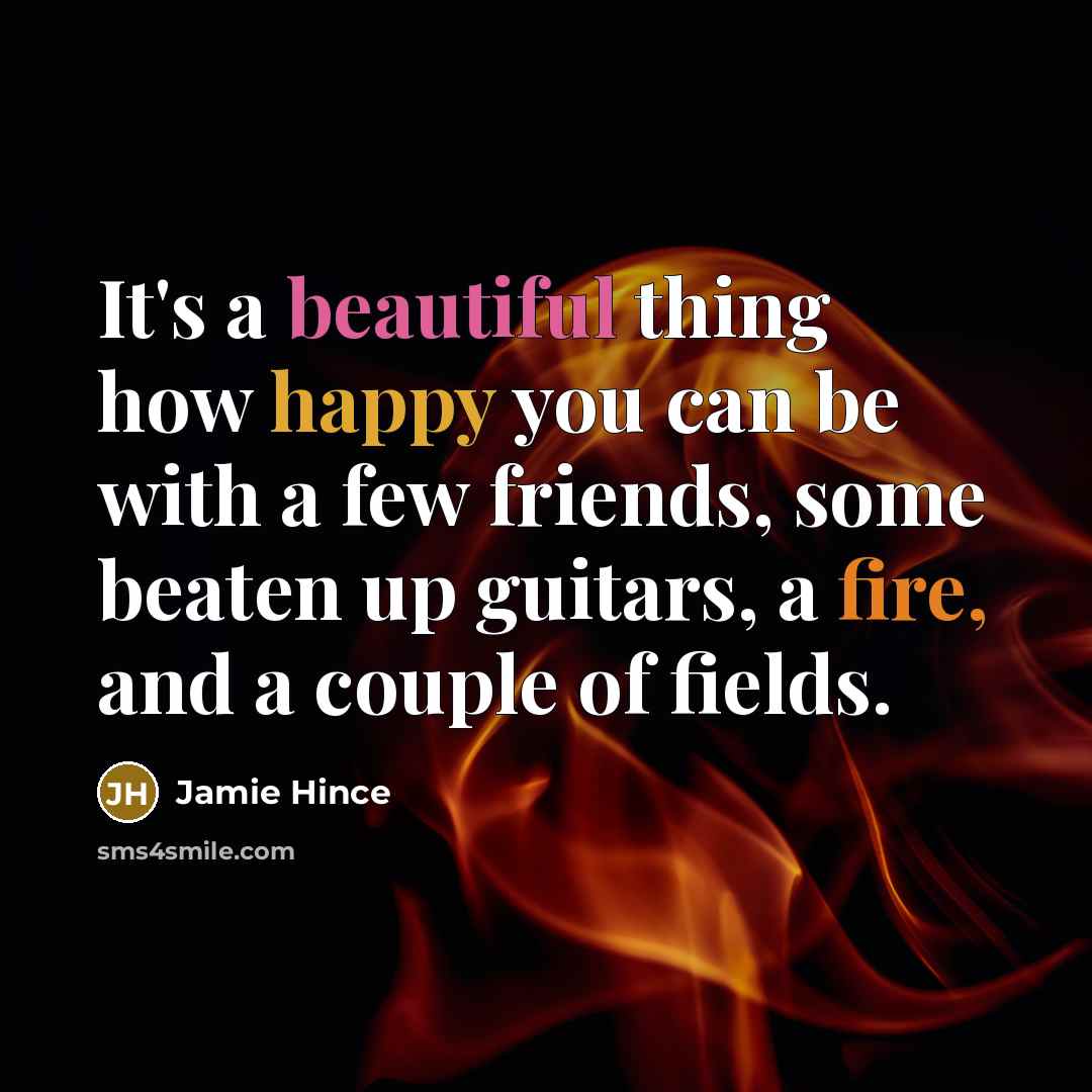 “It's a beautiful thing how happy you can be with…” quote by Jamie Hince