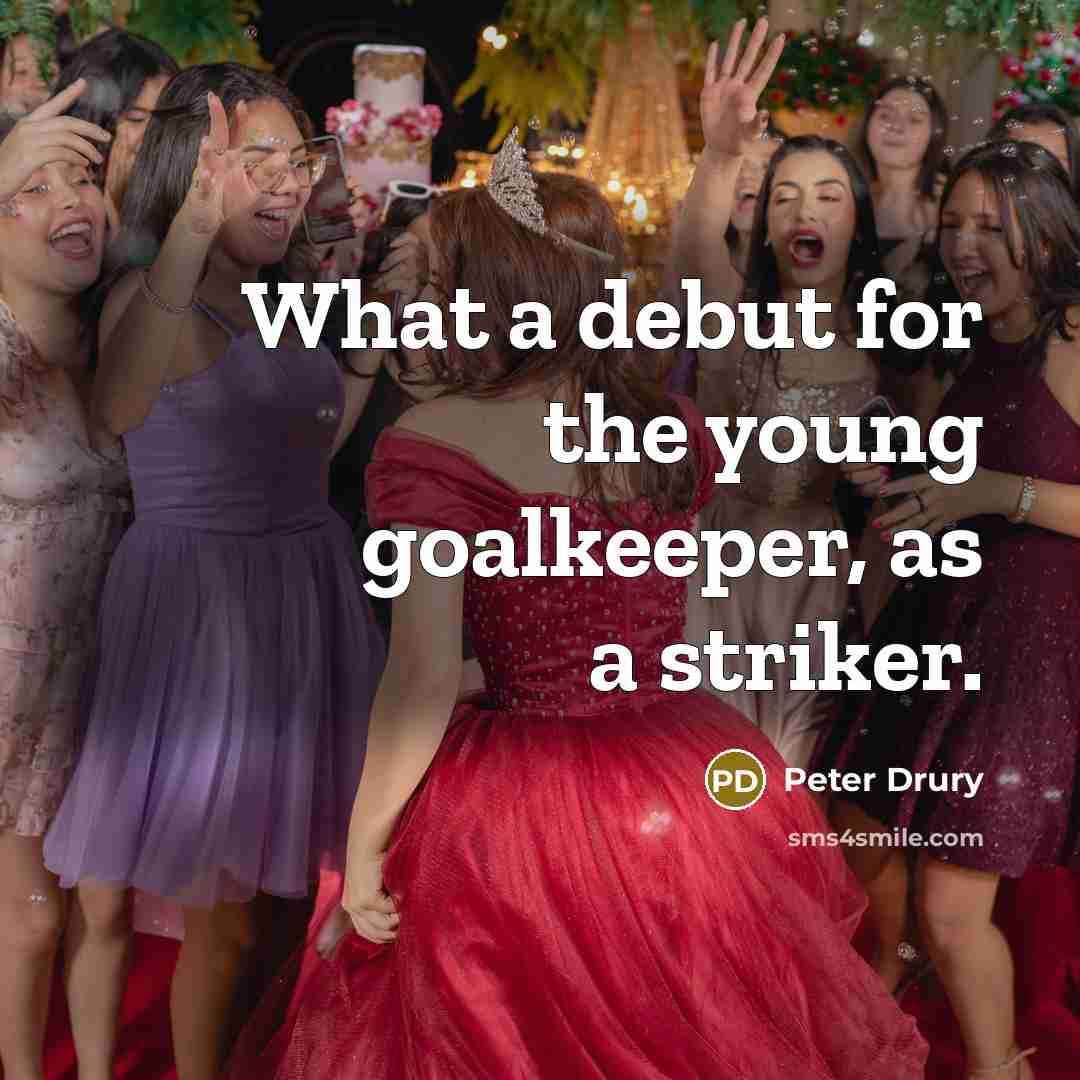 “What a debut for the young goalkeeper, as a striker.…” quote by Peter Drury