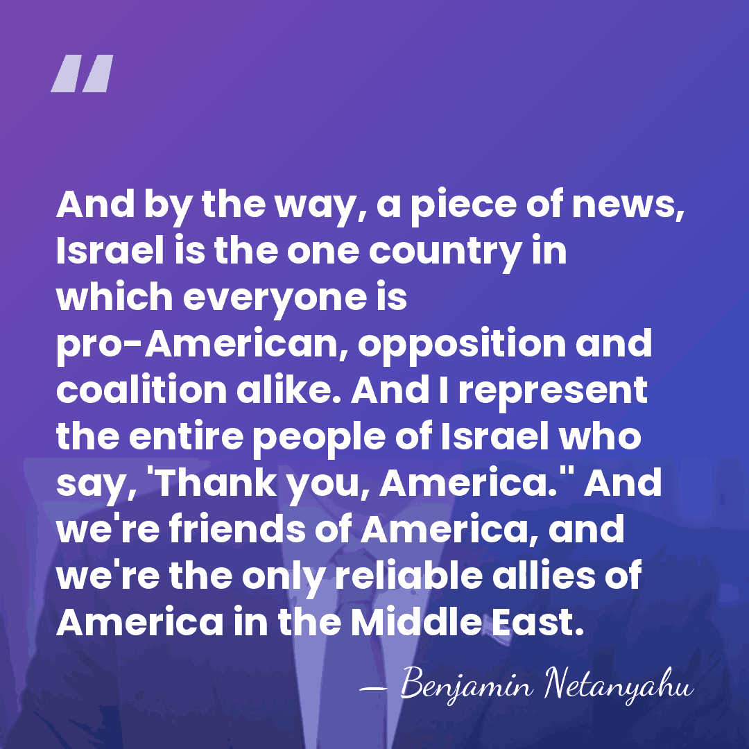 And by the way, a piece of news, Israel is the one&hellip; - Benjamin Netanyahu