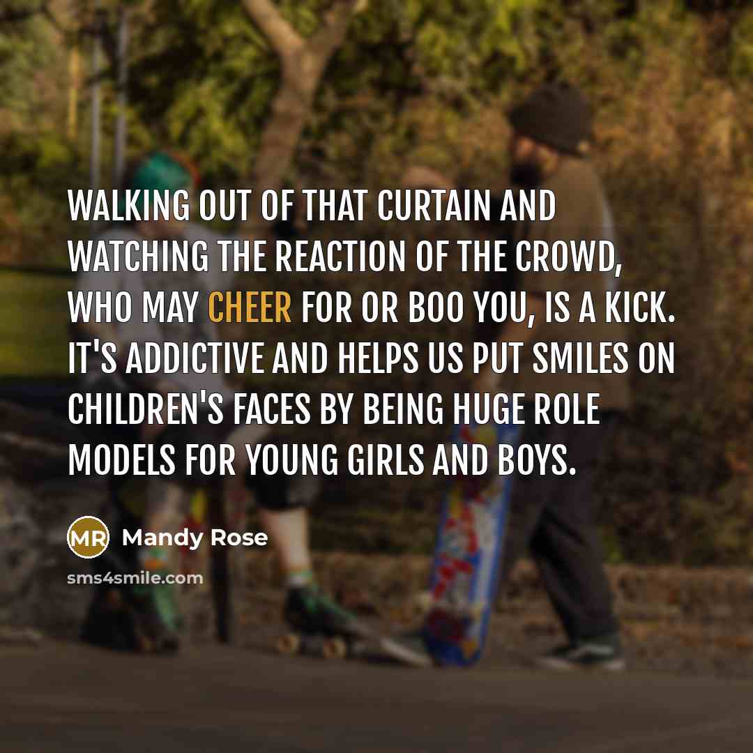“Walking out of that curtain and watching the reaction of…” quote by Mandy Rose