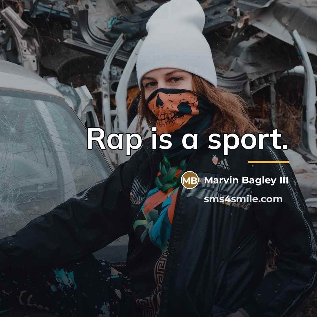 “Rap is a sport.…” quote by Marvin Bagley III