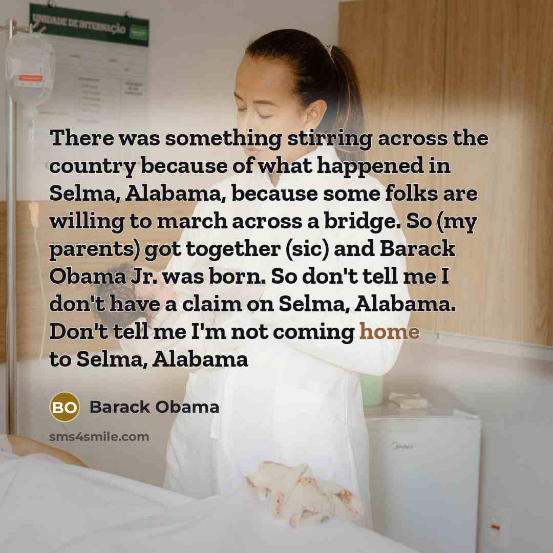 “There was something stirring across the country because of what…” quote by Barack Obama