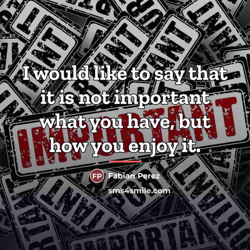 “I would like to say that it is not important…” quote by Fabian Perez