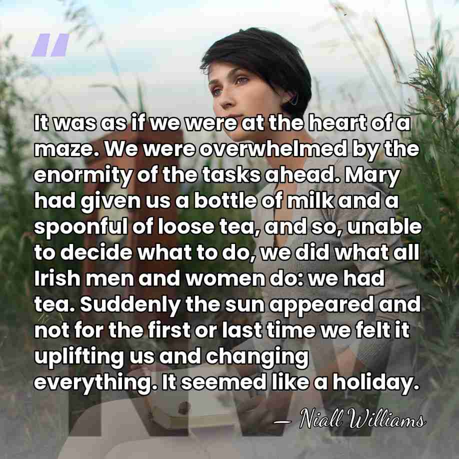 It was as if we were at the heart of a maze.&hellip; - Niall Williams