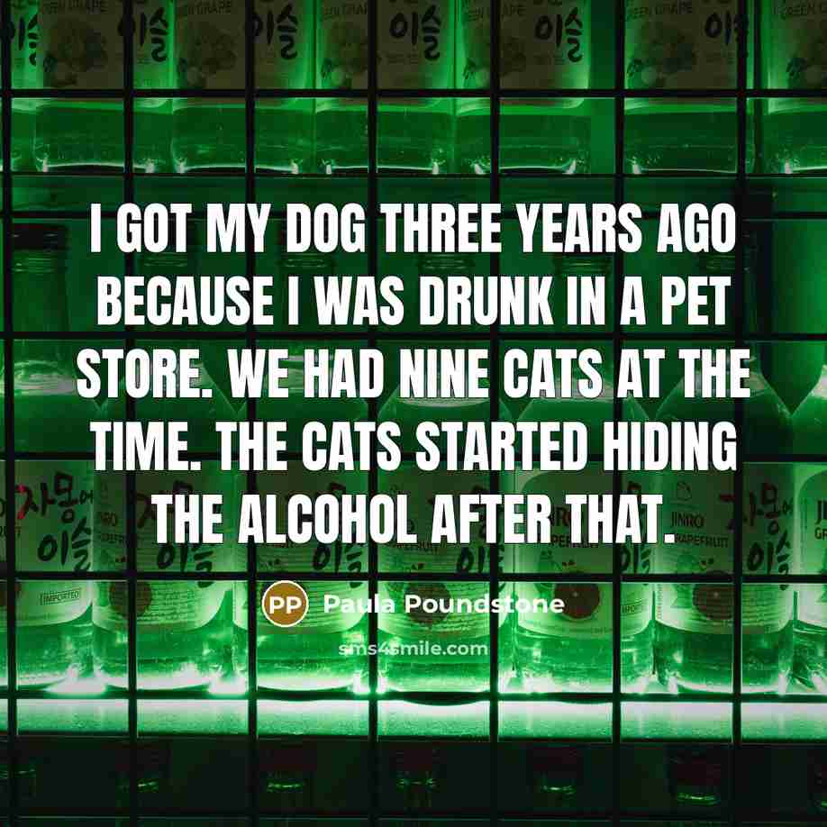 “I got my dog three years ago because I was…” quote by Paula Poundstone