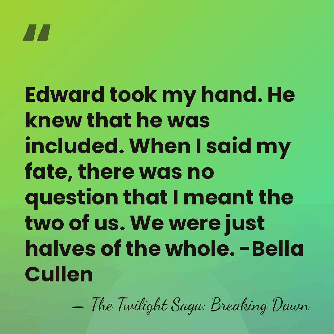 Edward took my hand. He knew that he was included. When I&hellip; - The Twilight Saga: Breaking Dawn