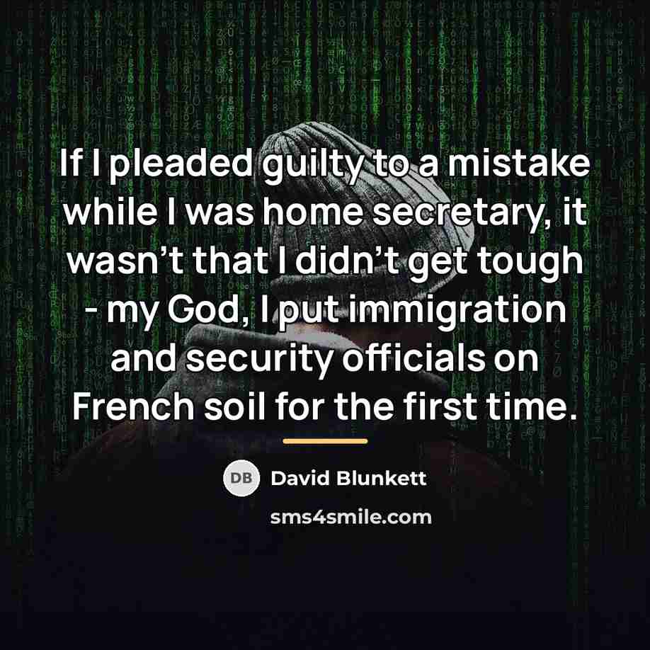 “If I pleaded guilty to a mistake while I was…” quote by David Blunkett