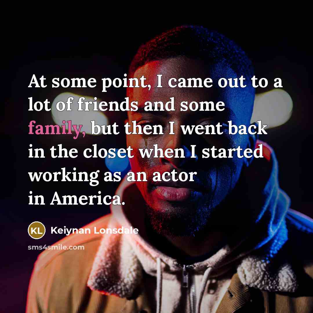 “At some point, I came out to a lot of…” quote by Keiynan Lonsdale