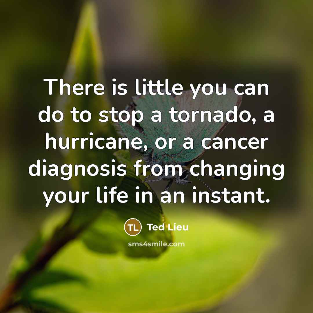 “There is little you can do to stop a tornado,…” quote by Ted Lieu