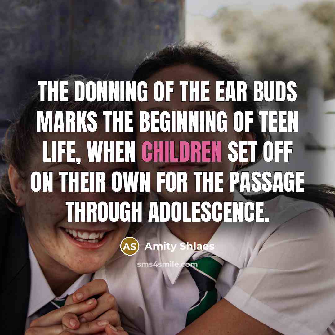 “The donning of the ear buds marks the beginning of…” quote by Amity Shlaes