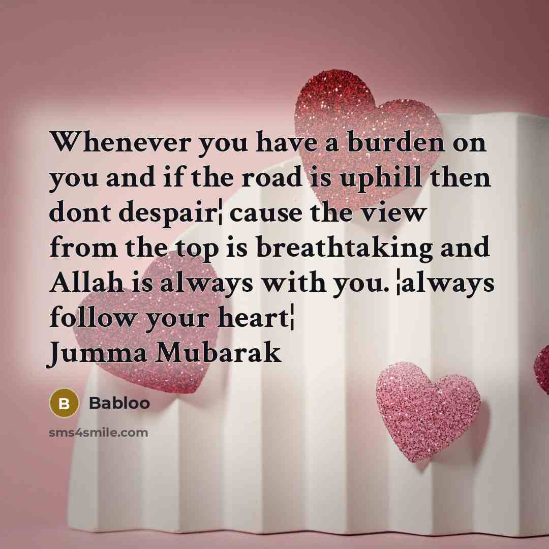 “Whenever you have a burden on you and if the…” quote by Babloo