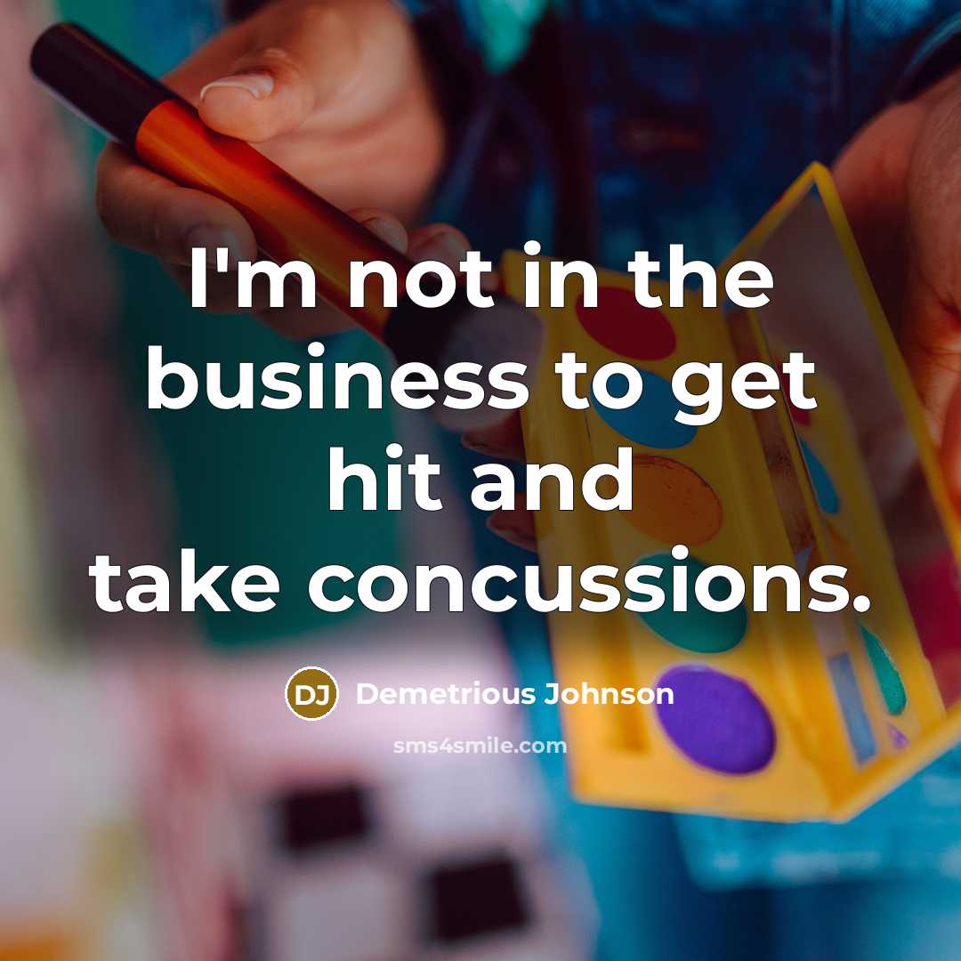 “I'm not in the business to get hit and take…” quote by Demetrious Johnson