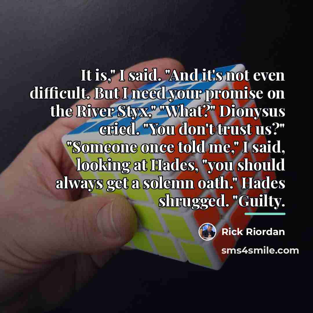 “It is," I said. "And it's not even difficult. But…” quote by Rick Riordan