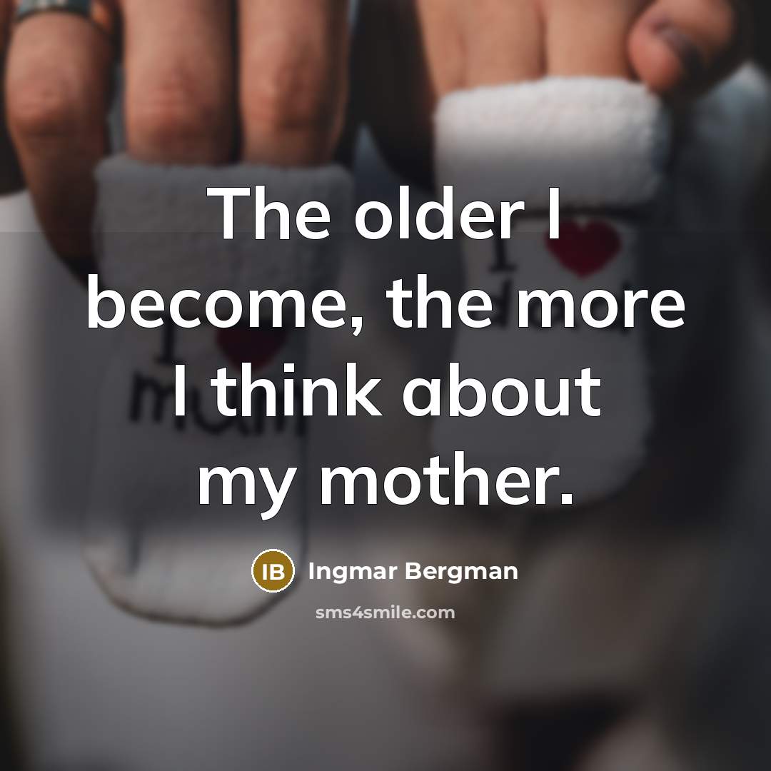 “The older I become, the more I think about my…” quote by Ingmar Bergman