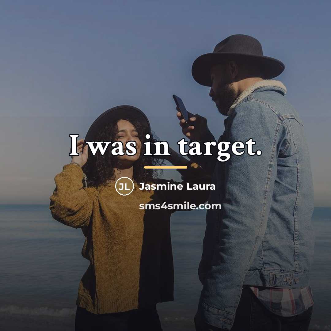 “I was in target.…” quote by Jasmine Laura