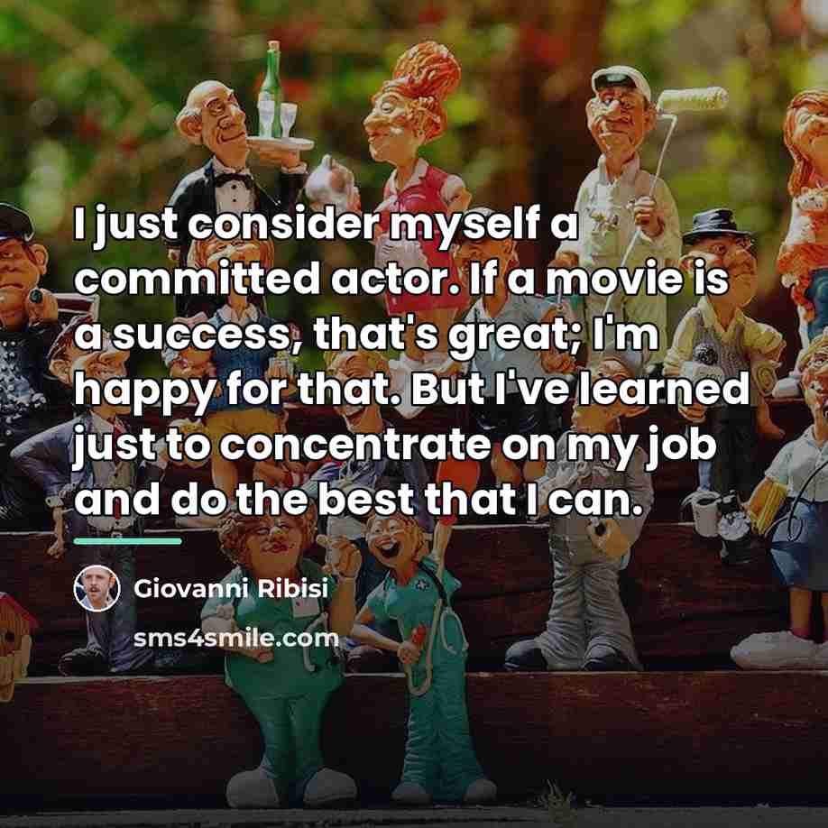 “I just consider myself a committed actor. If a movie…” quote by Giovanni Ribisi