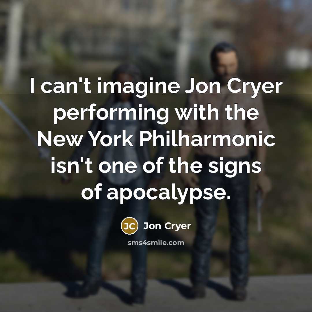 “I can't imagine Jon Cryer performing with the New York…” quote by Jon Cryer