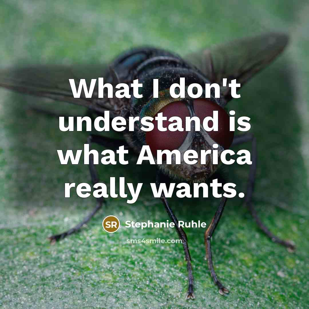 “What I don't understand is what America really wants.…” quote by Stephanie Ruhle