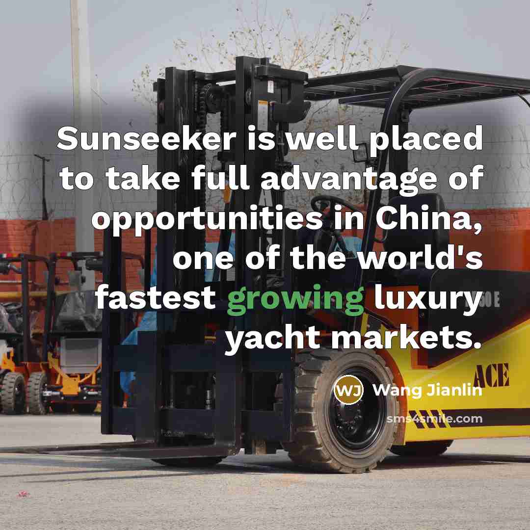 “Sunseeker is well placed to take full advantage of opportunities…” quote by Wang Jianlin