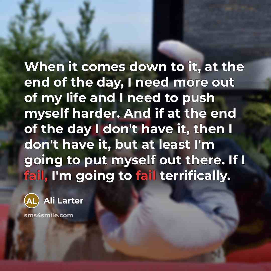“When it comes down to it, at the end of…” quote by Ali Larter