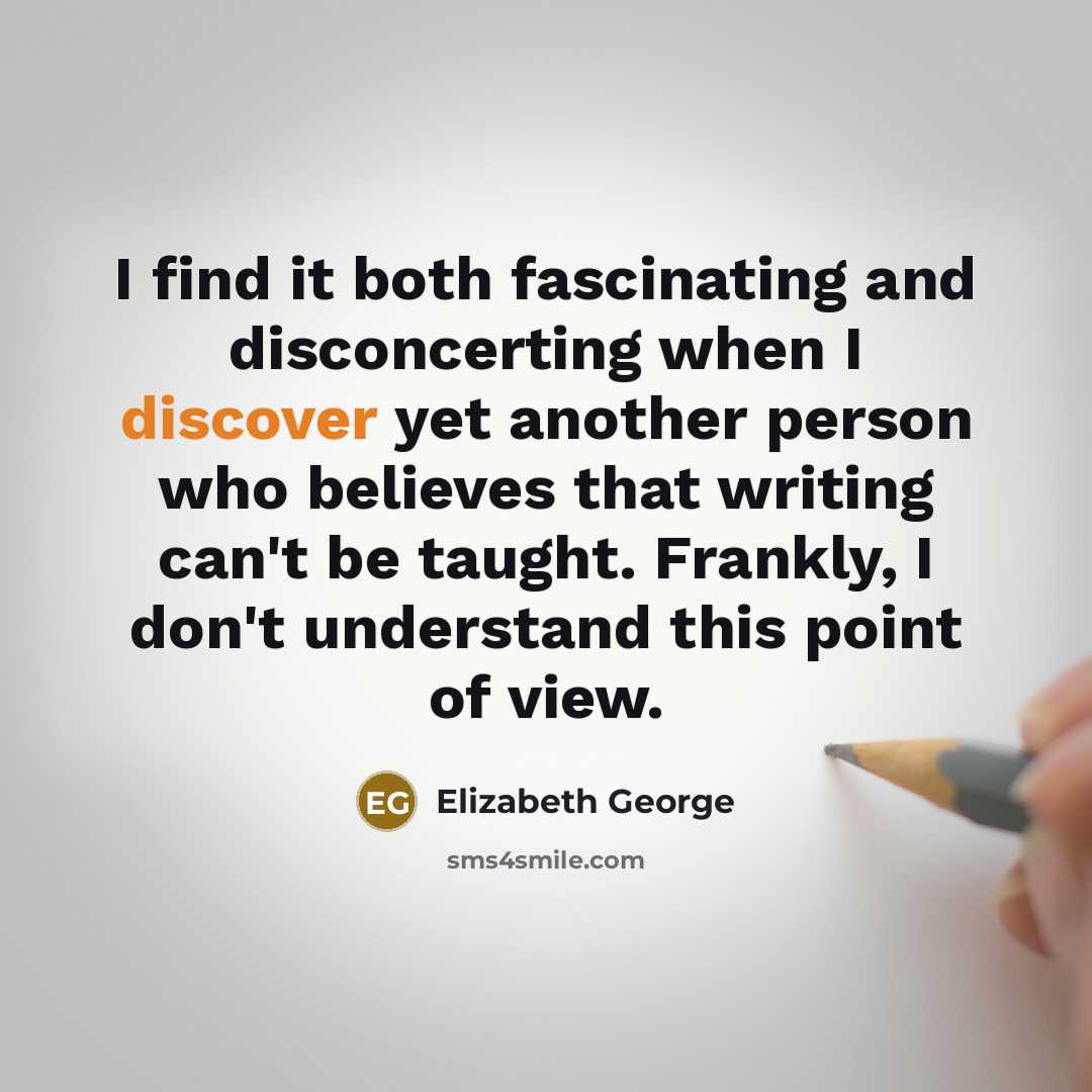 “I find it both fascinating and disconcerting when I discover…” quote by Elizabeth George