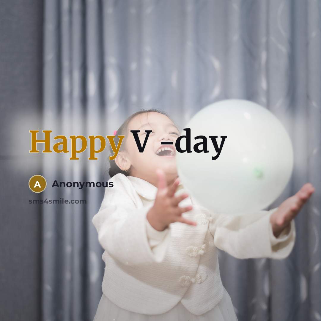 “Happy V -day” quote by Anonymous