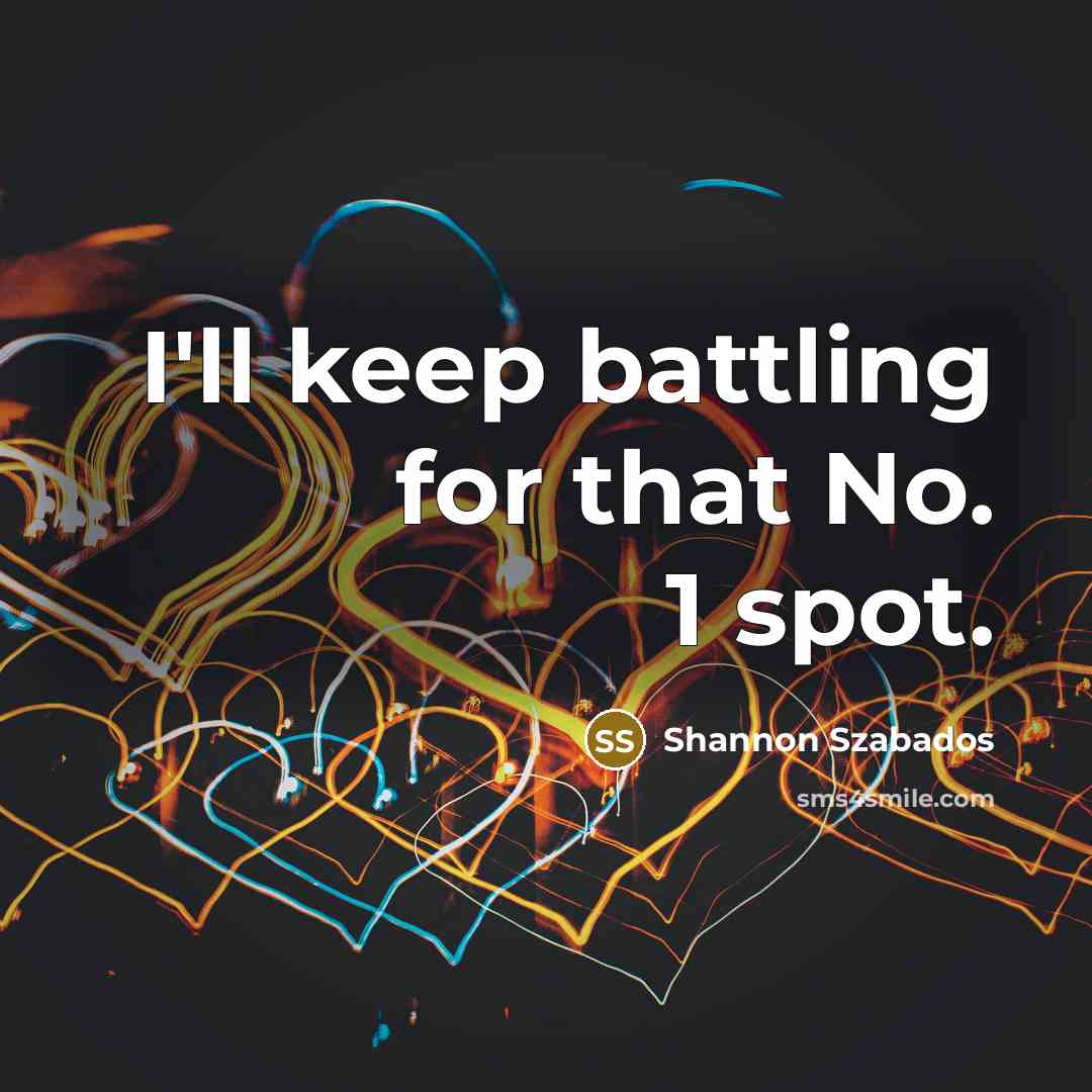 “I'll keep battling for that No. 1 spot.” quote by Shannon Szabados
