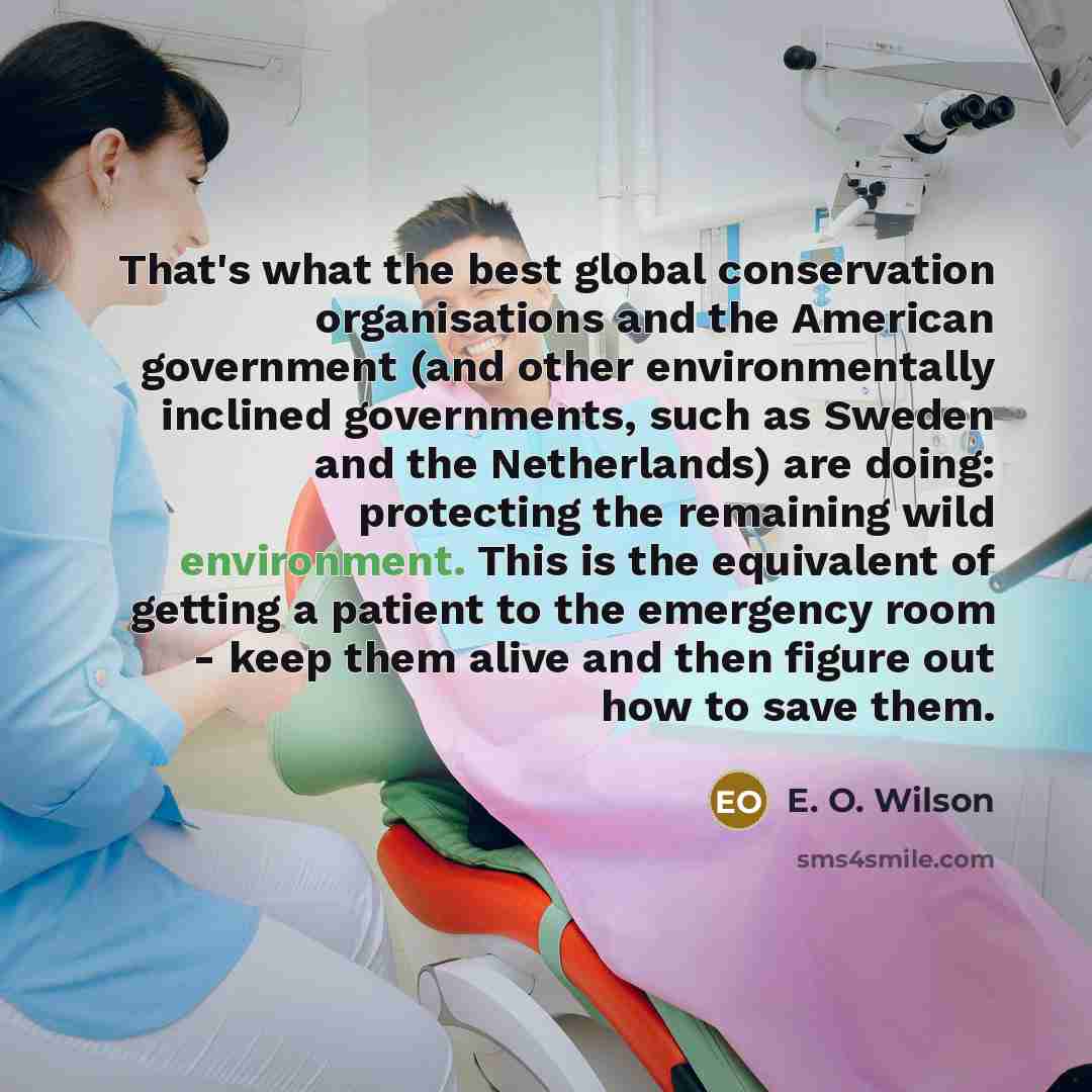 “That's what the best global conservation organisations and the American…” quote by E. O. Wilson