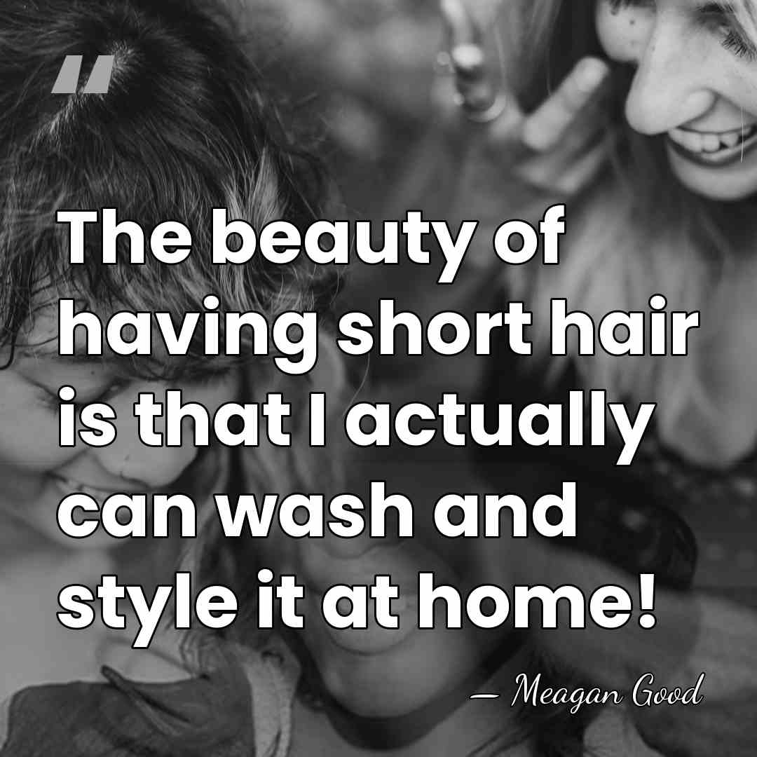 The beauty of having short hair is that I actually can wash&hellip; - Meagan Good