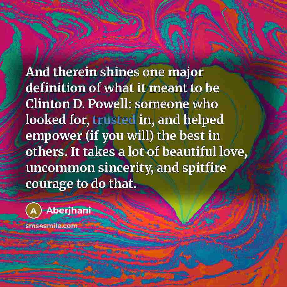 “And therein shines one major definition of what it meant…” quote by Aberjhani