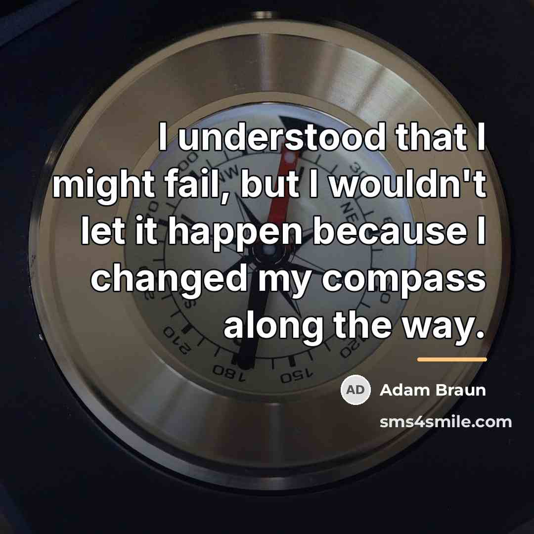 “I understood that I might fail, but I wouldn't let…” quote by Adam Braun