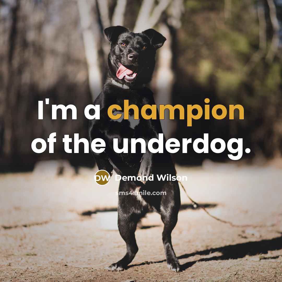 “I'm a champion of the underdog.…” quote by Demond Wilson