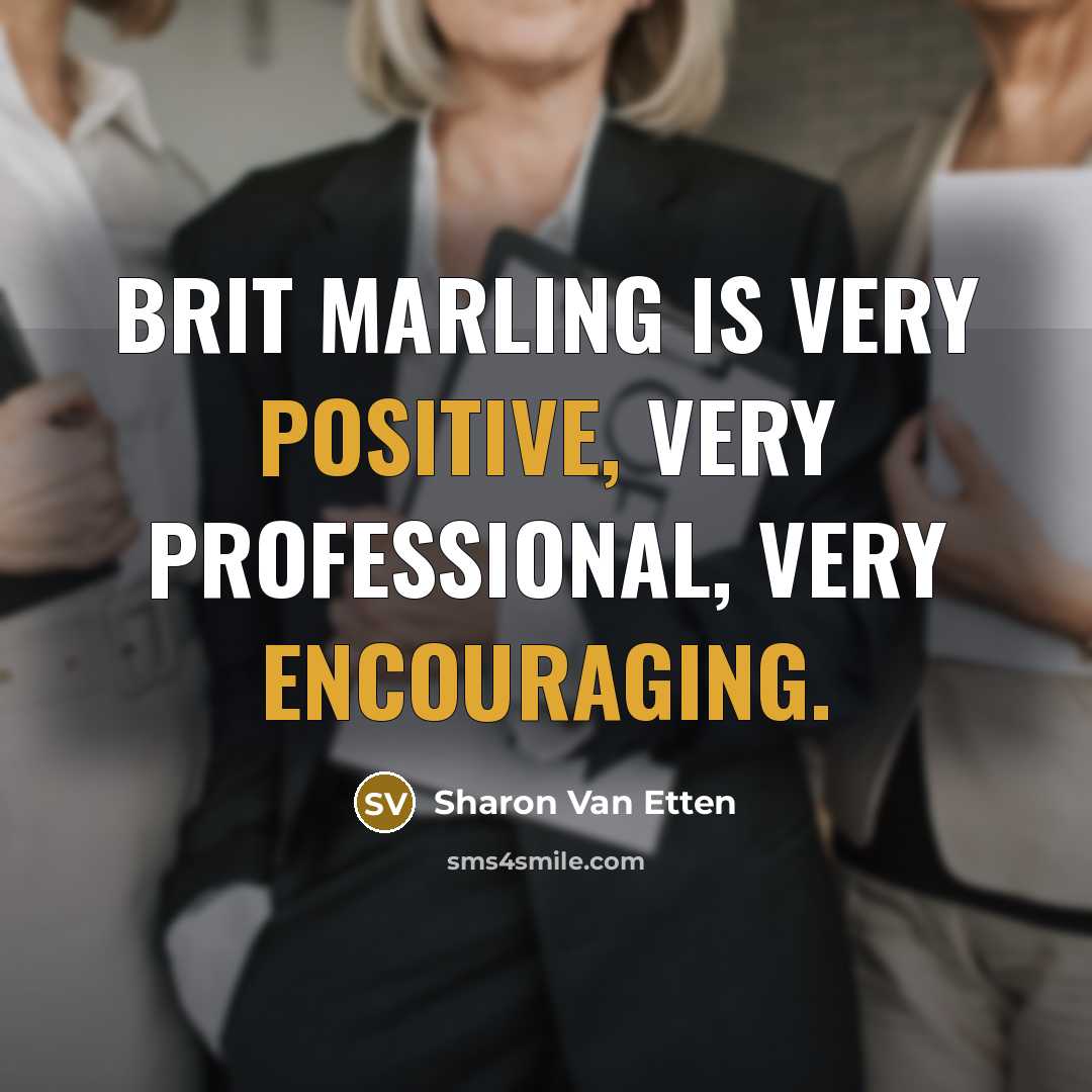 “Brit Marling is very positive, very professional, very encouraging.” quote by Sharon Van Etten