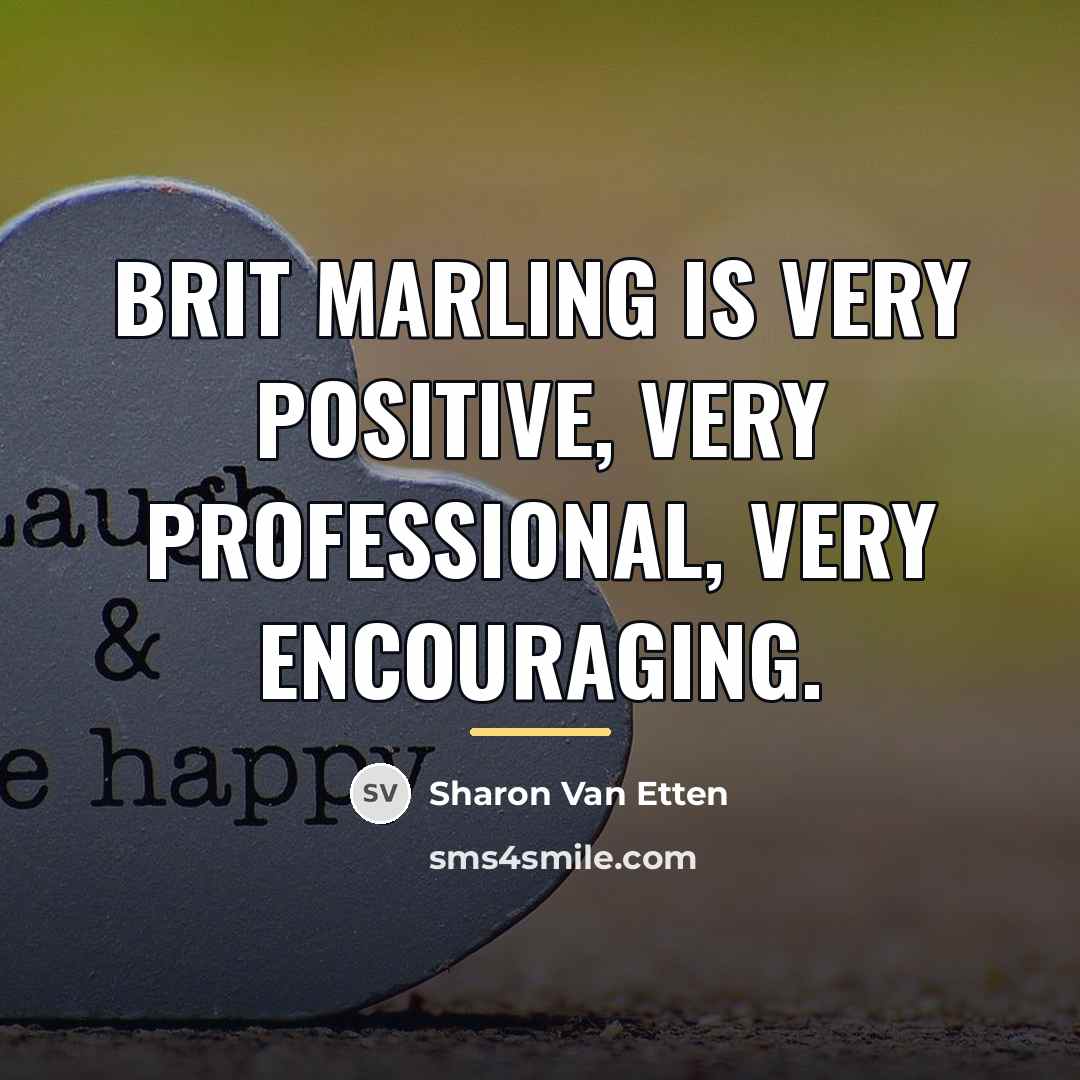 “Brit Marling is very positive, very professional, very encouraging.…” quote by Sharon Van Etten