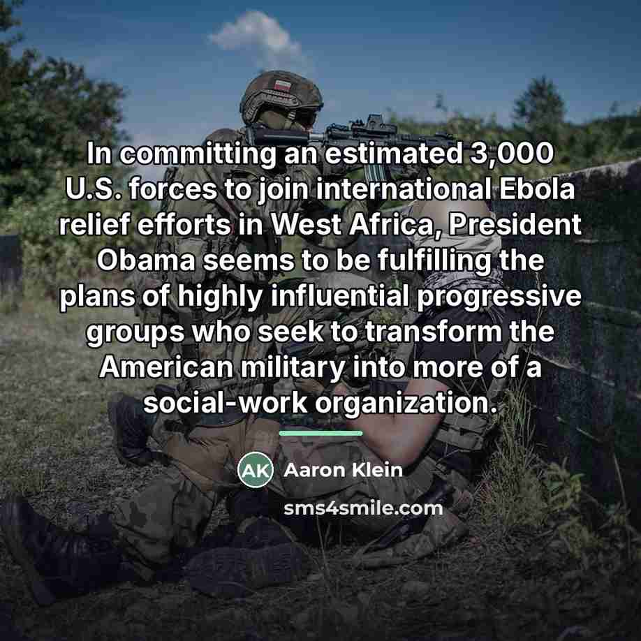 “In committing an estimated 3,000 U.S. forces to join international…” quote by Aaron Klein
