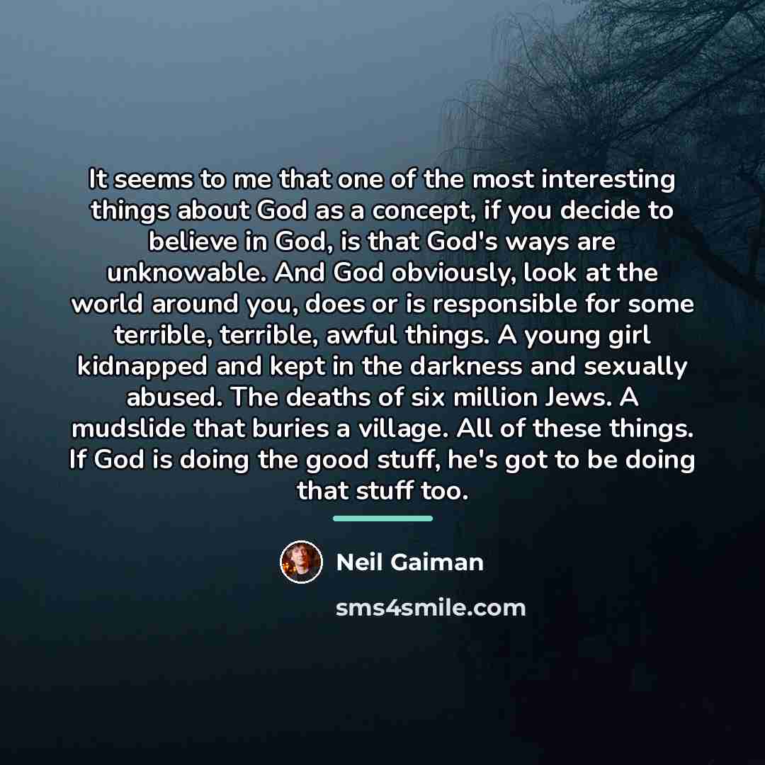 “It seems to me that one of the most interesting…” quote by Neil Gaiman