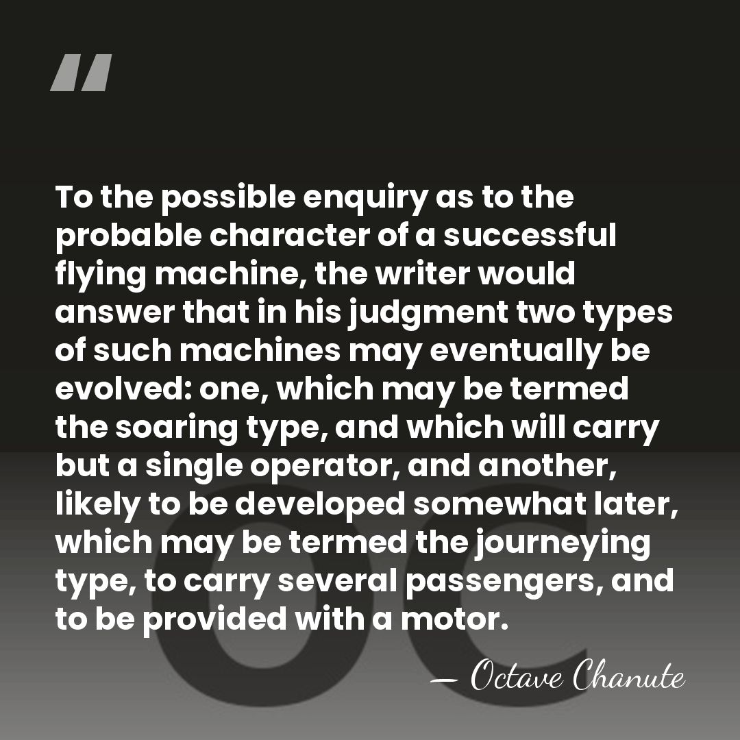 To the possible enquiry as to the probable character of a successful&hellip; - Octave Chanute