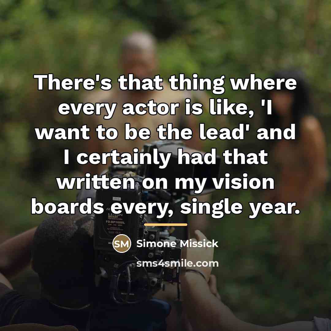 “There's that thing where every actor is like, 'I want…” quote by Simone Missick