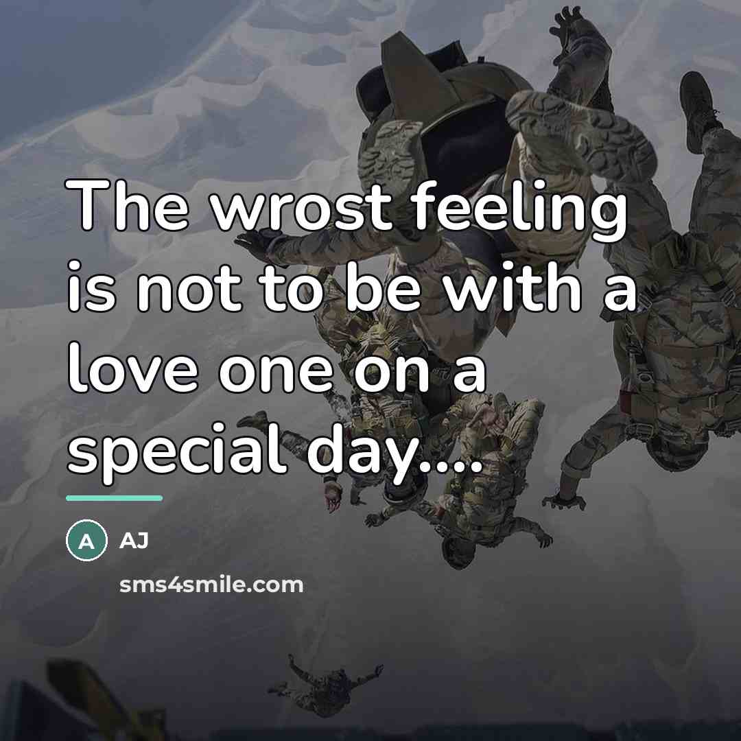 “The wrost feeling is not to be with a love…” quote by AJ