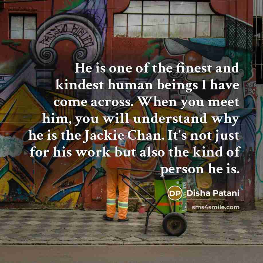 “He is one of the finest and kindest human beings…” quote by Disha Patani