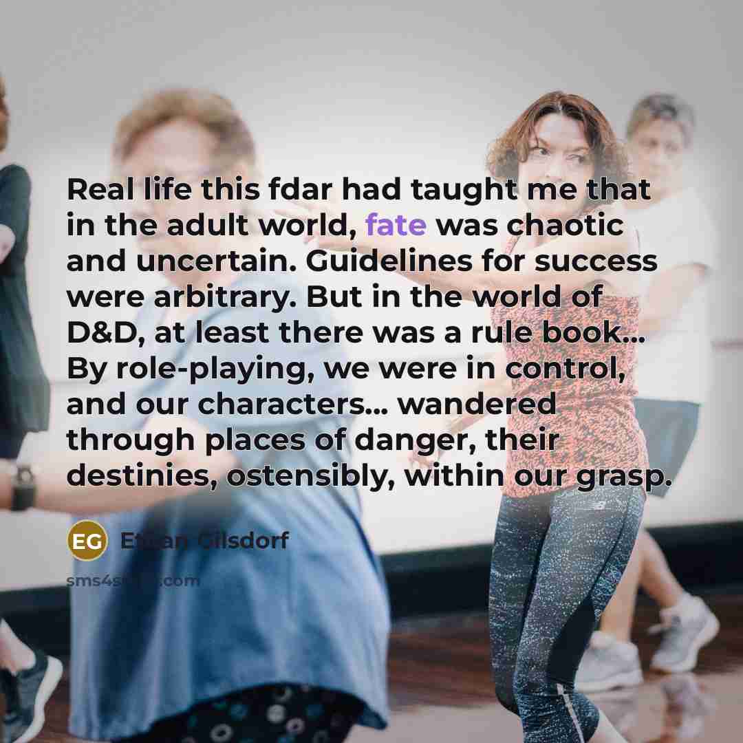 “Real life this fdar had taught me that in the…” quote by Ethan Gilsdorf