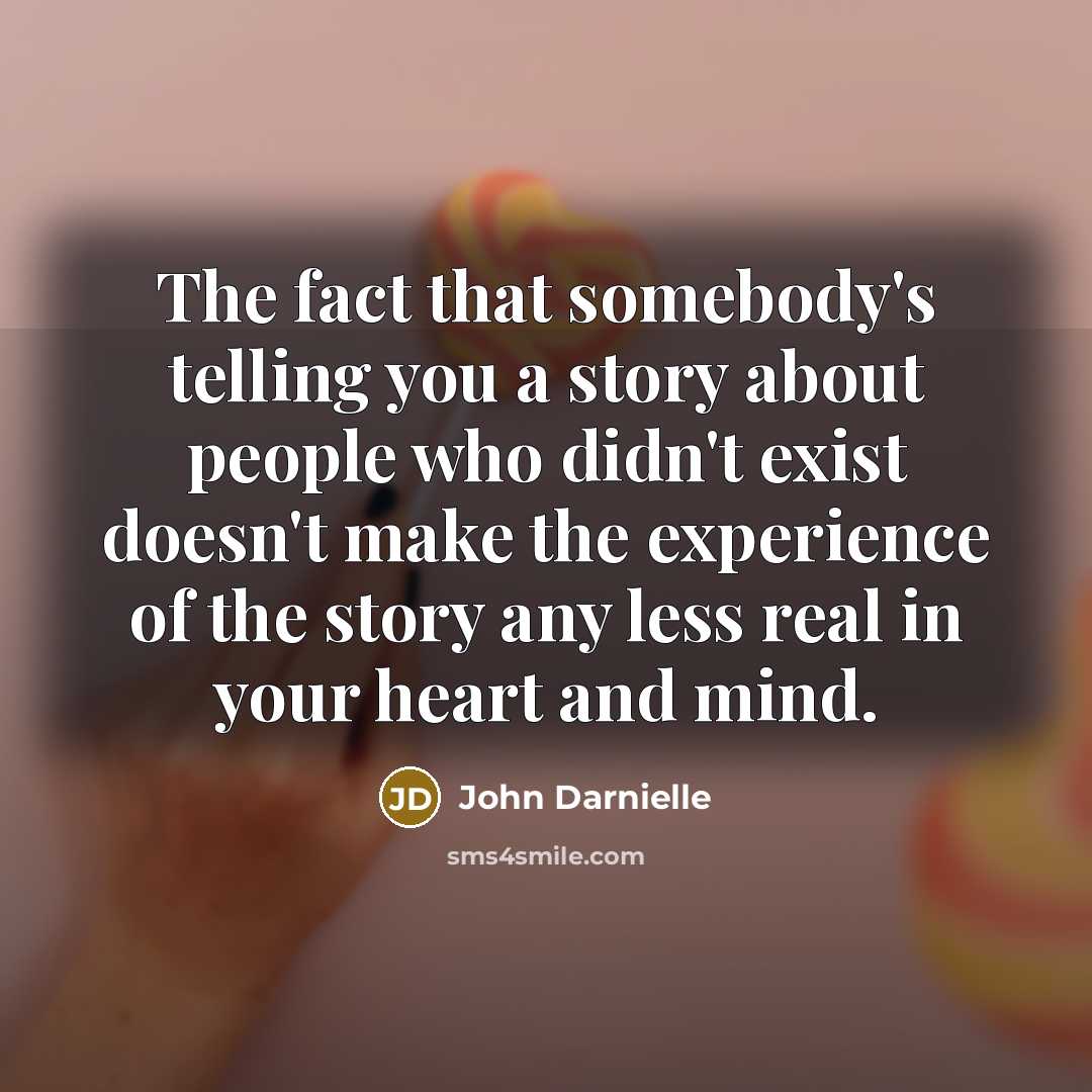“The fact that somebody's telling you a story about people…” quote by John Darnielle
