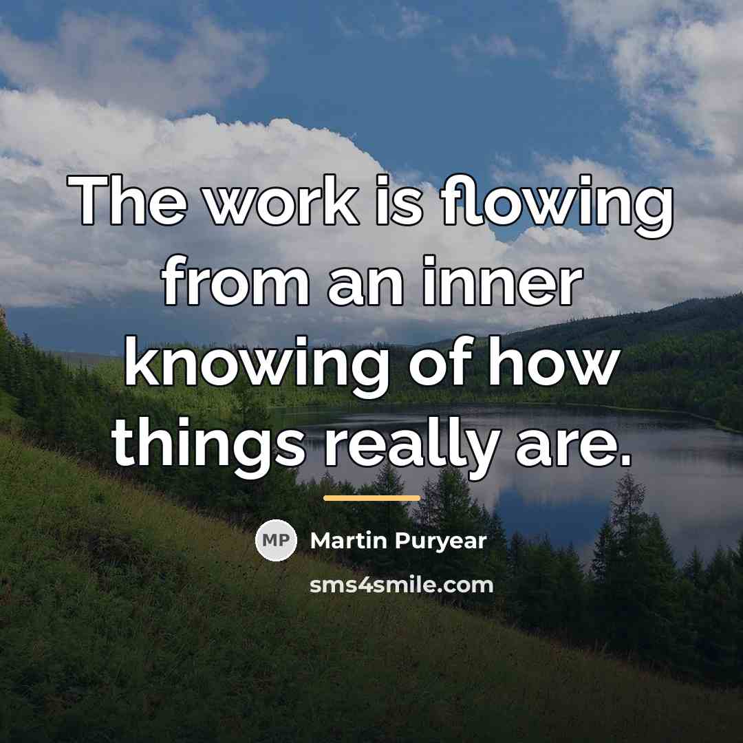 “The work is flowing from an inner knowing of how…” quote by Martin Puryear